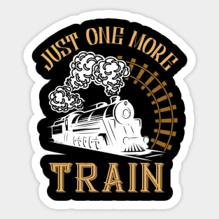 Funny Model Railway Lover Locomotive Sticker